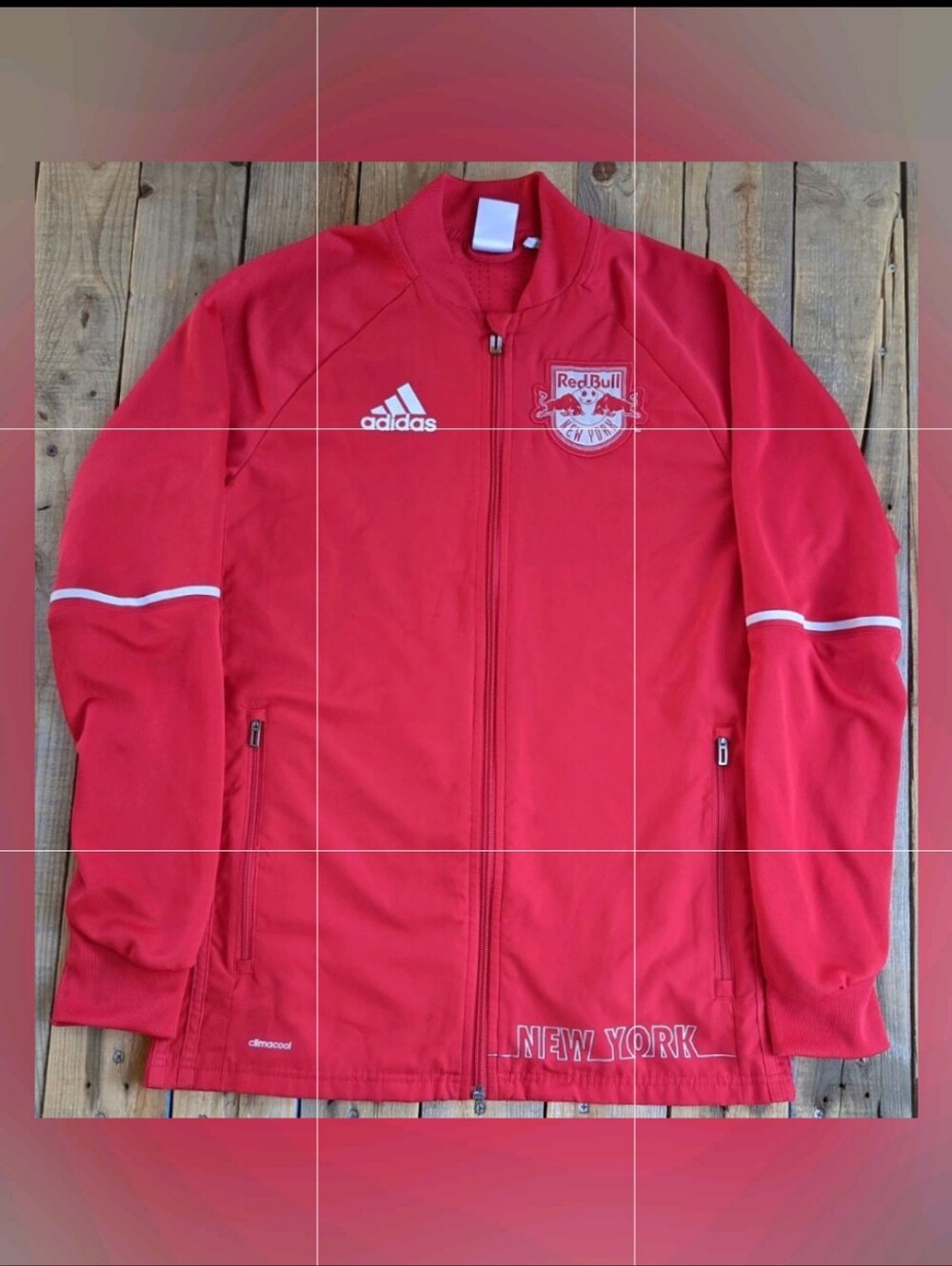 2000's MLS New York Red bulls Adidas track jacket  men's Size Small